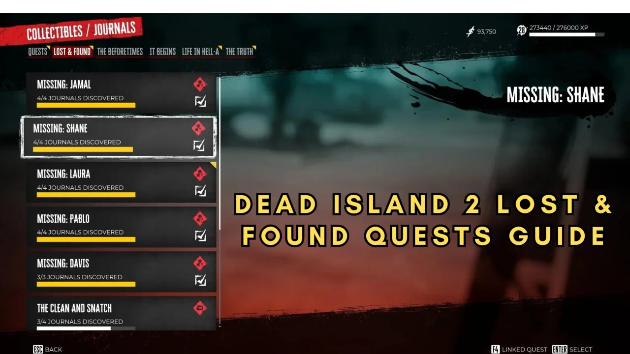 Dead Island 2 Lost & Found Quests
