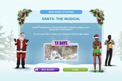 Sims FreePlay Santa Musical