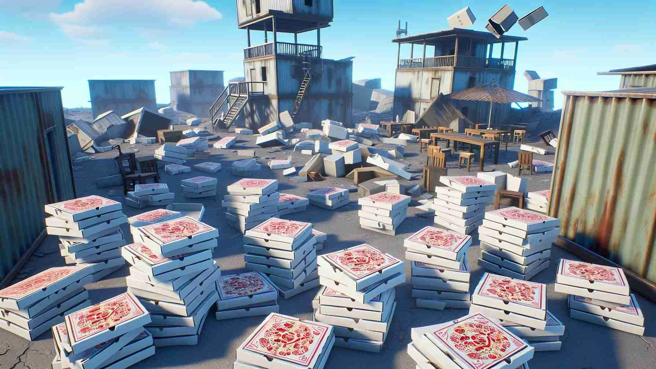 empty pizza boxes fortnite