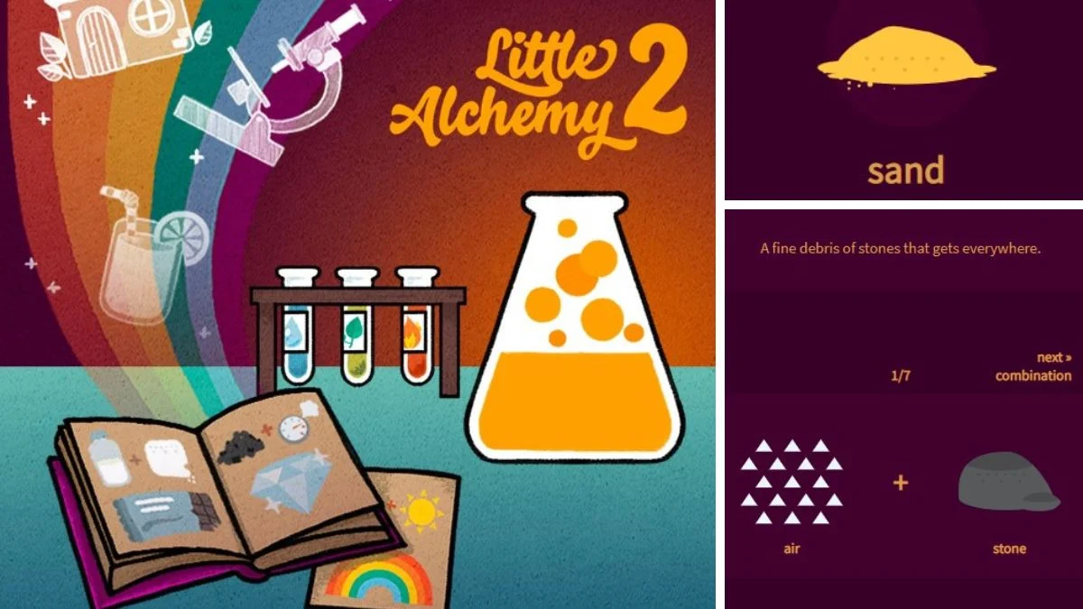how to make sand in little alchemy 2
