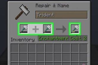 how to repair trident in minecraft