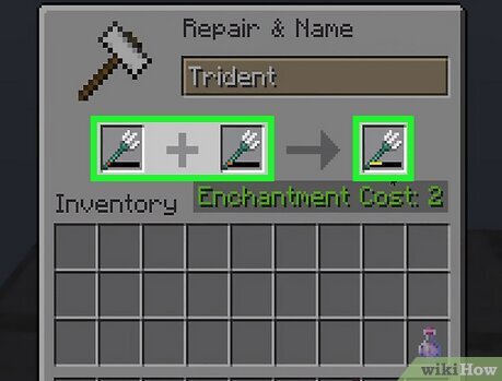 how to repair trident in minecraft