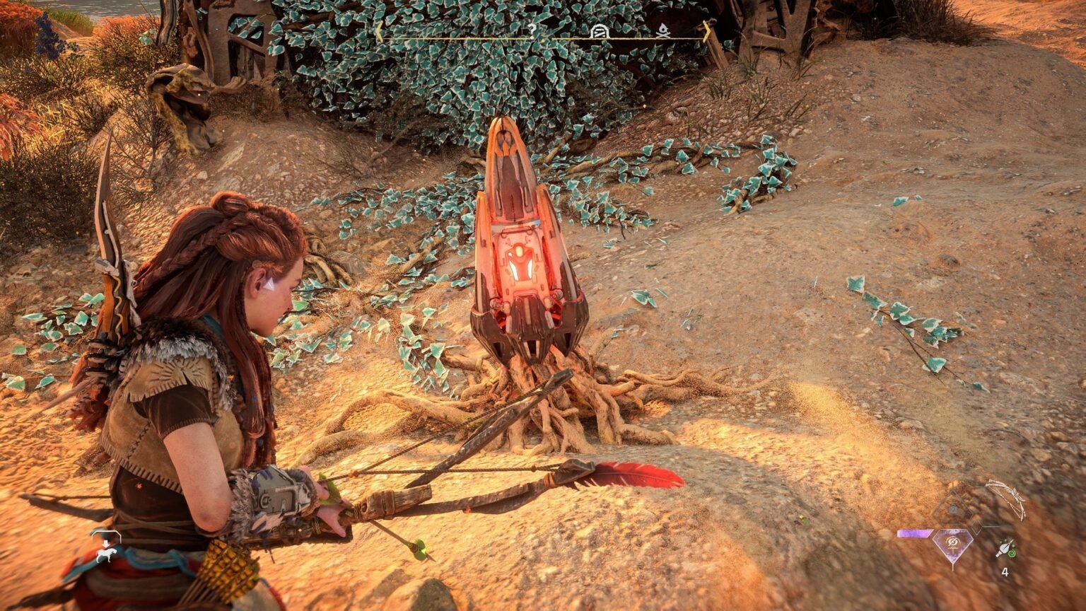 horizon forbidden west metal flower