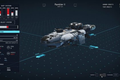how to sell ships starfield
