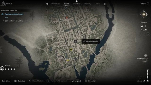 tea bowl locations ac shadows