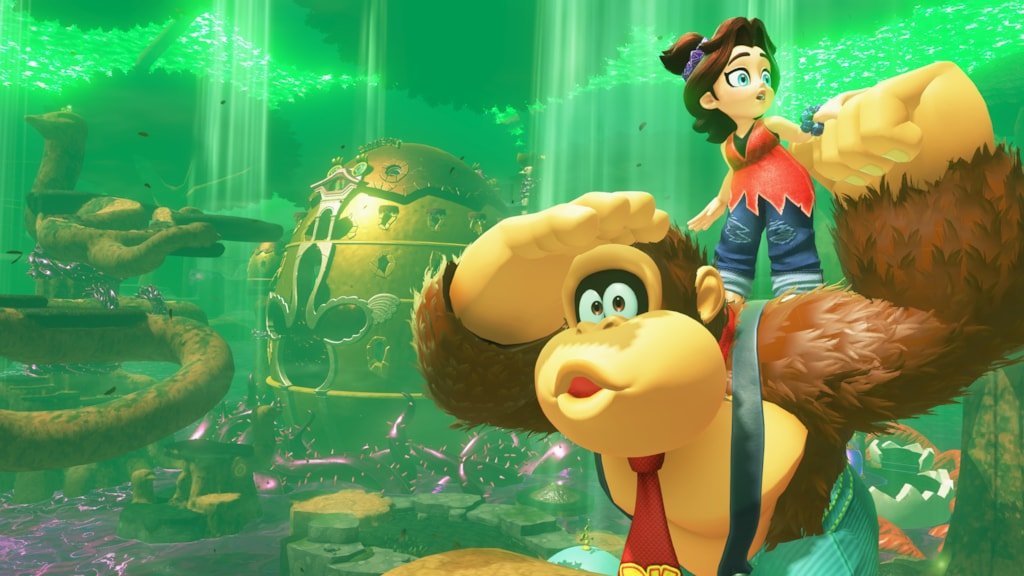 why is pauline a kid in donkey kong bananza