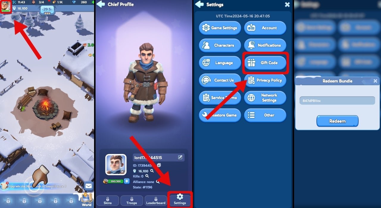 gift codes for whiteout survival