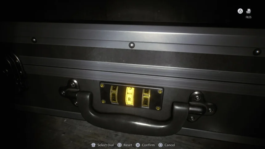 re9 rpd briefcase code